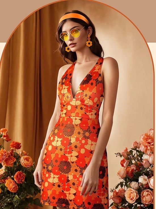 Dresses & Skirts - Hippie Costume Retro Disco Outfit